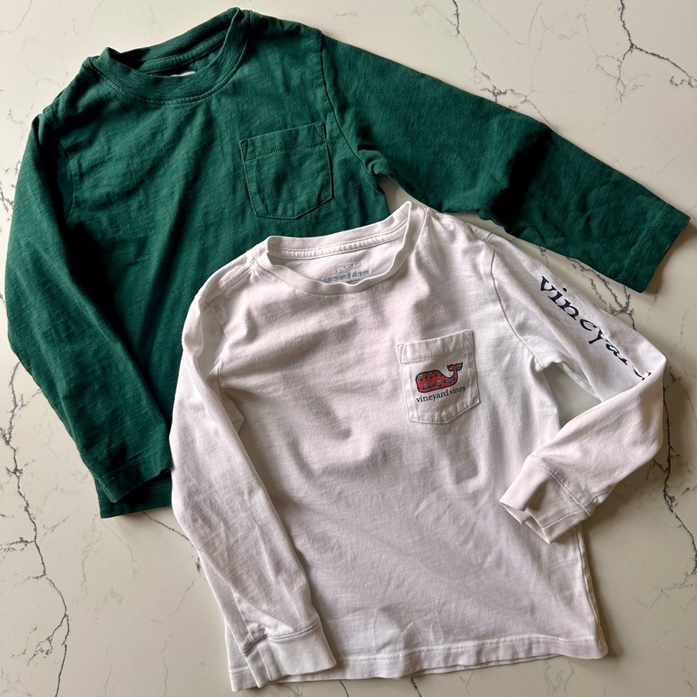 4T Long Sleeve Shirts - Vineyard Vines and Gap